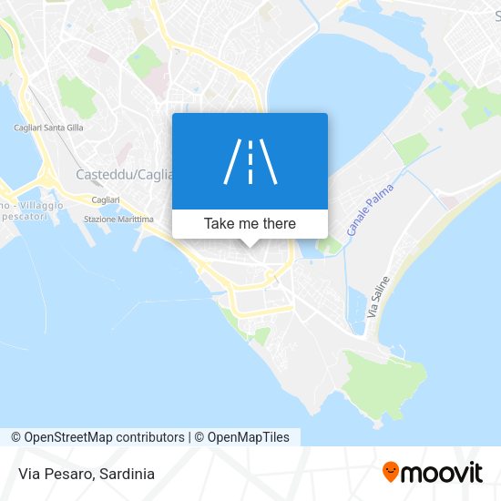 Via Pesaro map