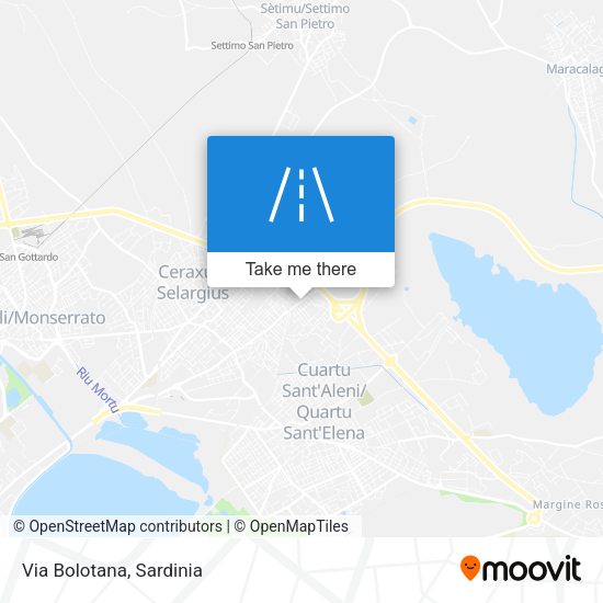 Via Bolotana map