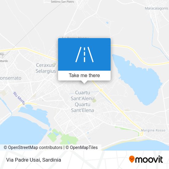 Via Padre Usai map