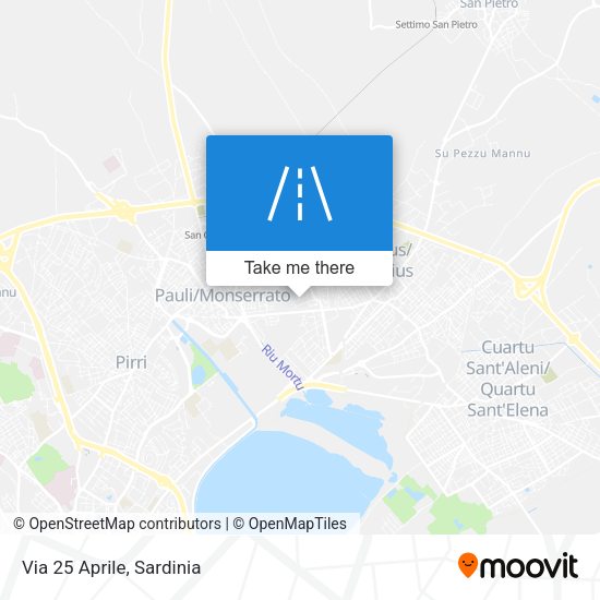 Via 25 Aprile map
