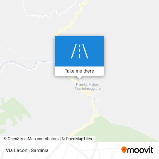 Via Laconi map