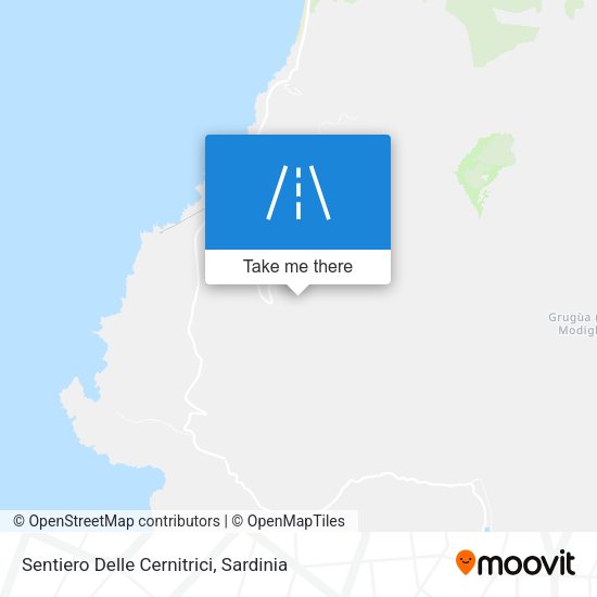 Sentiero Delle Cernitrici map
