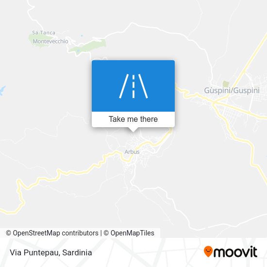 Via Puntepau map