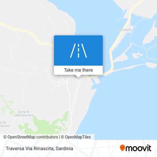 Traversa Via Rinascita map