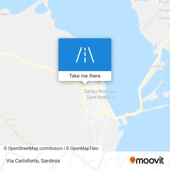 Via Carloforte map
