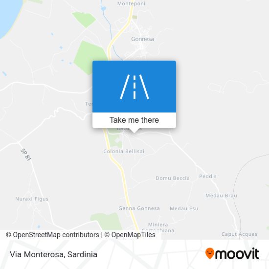 Via Monterosa map