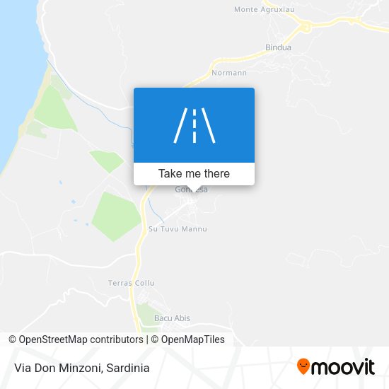 Via Don Minzoni map