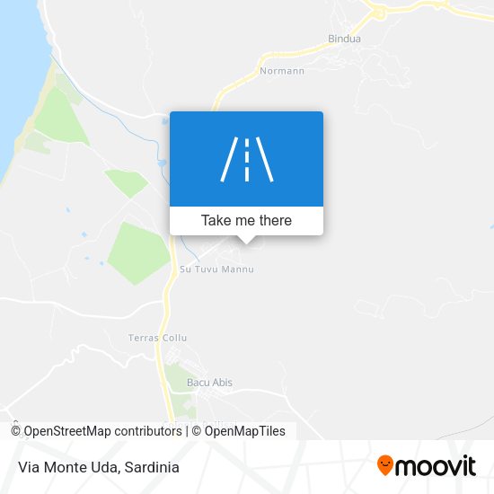 Via Monte Uda map