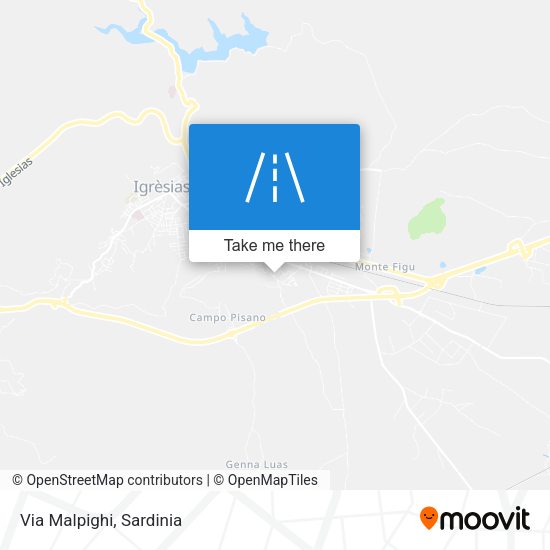 Via Malpighi map
