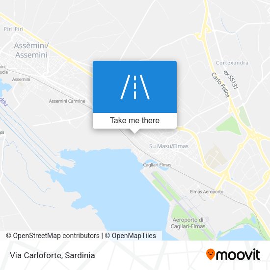 Via Carloforte map