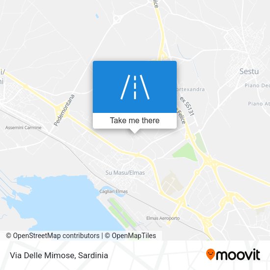Via Delle Mimose map