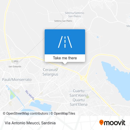 Via Antonio Meucci map