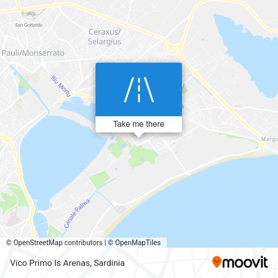 Vico Primo Is Arenas map