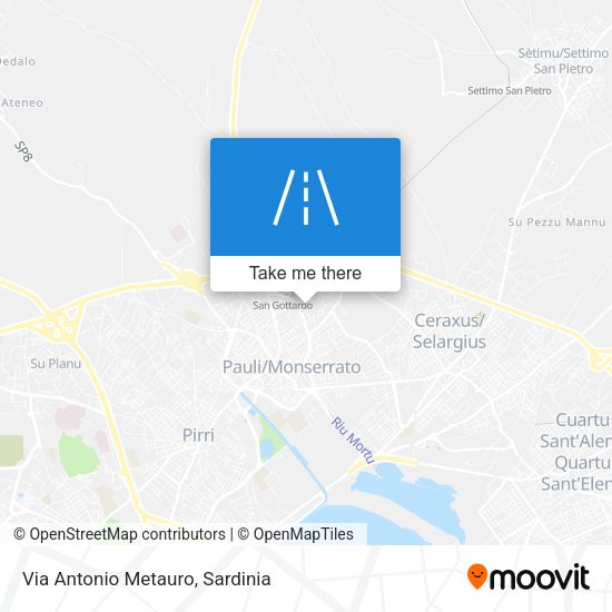 Via Antonio Metauro map