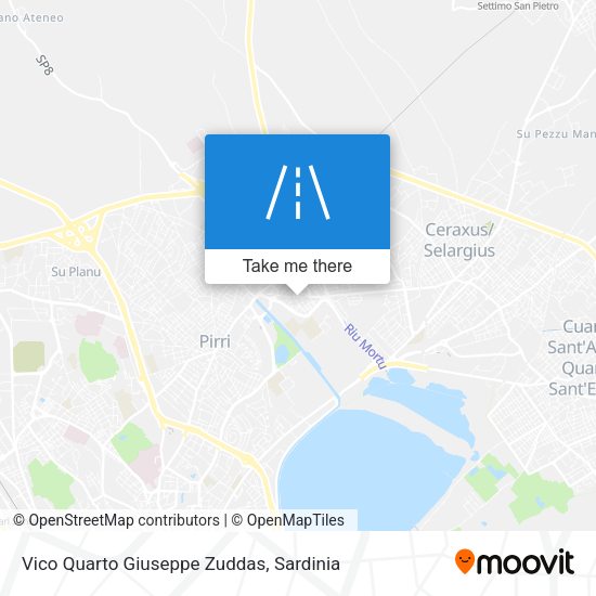 Vico Quarto Giuseppe Zuddas map
