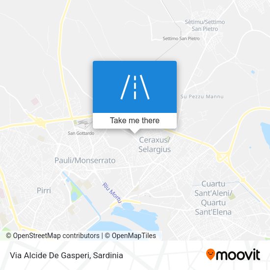 Via Alcide De Gasperi map