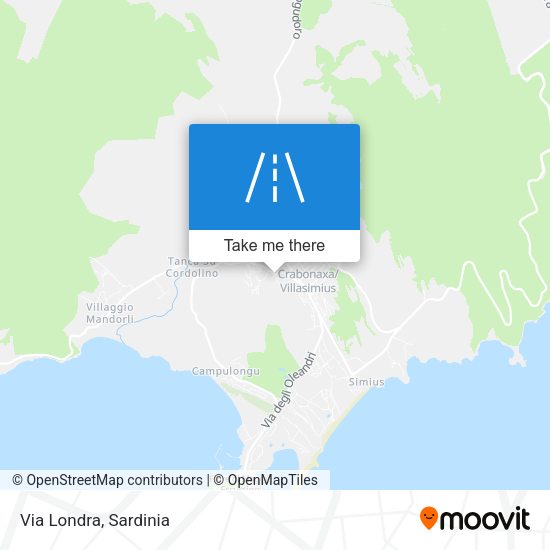 Via Londra map