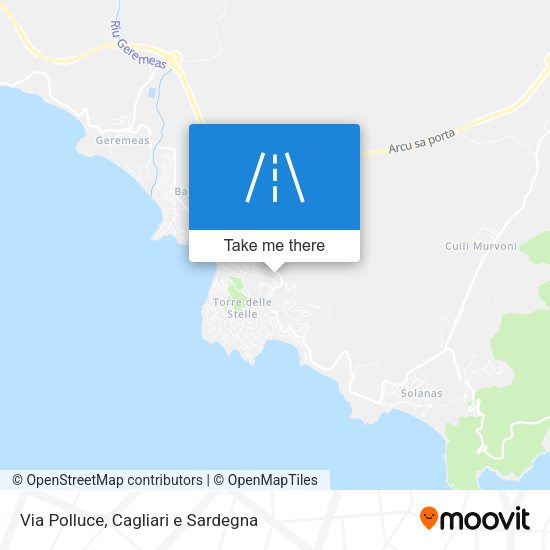 Via Polluce map