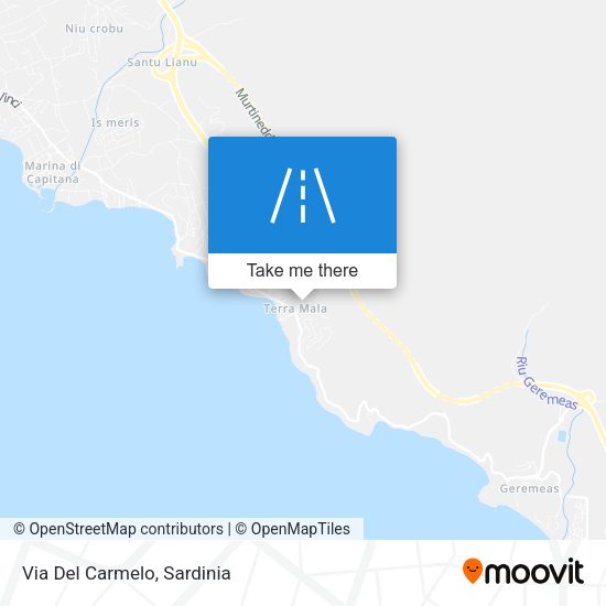 Via Del Carmelo map