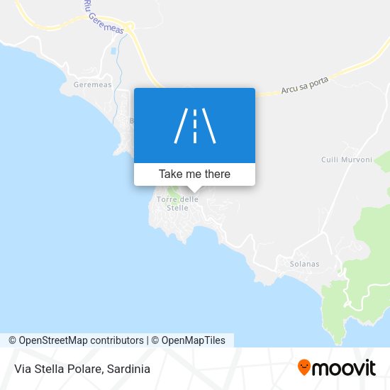 Via Stella Polare map