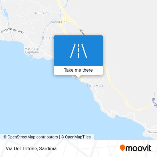 Via Del Tritone map