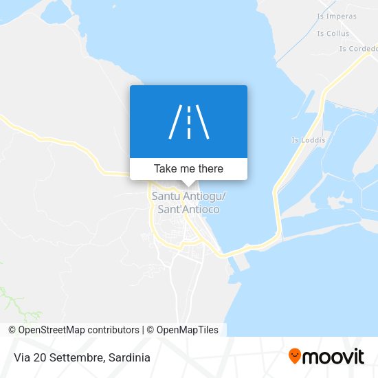 Via 20 Settembre map