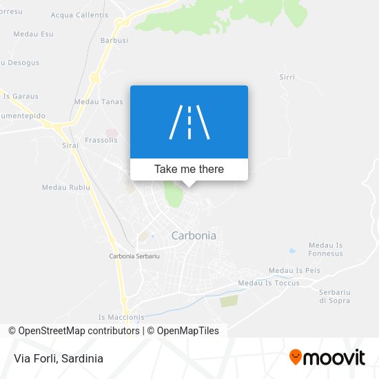 Via Forli map