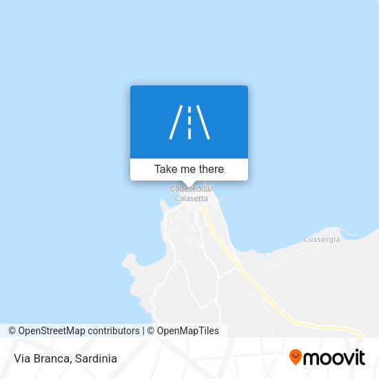 Via Branca map