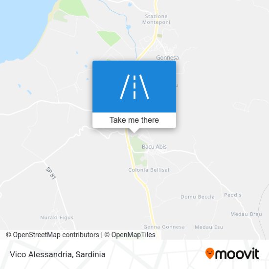 Vico Alessandria map