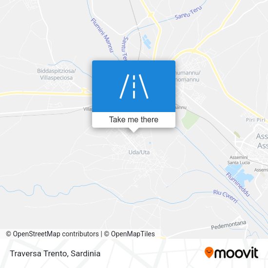 Traversa Trento map