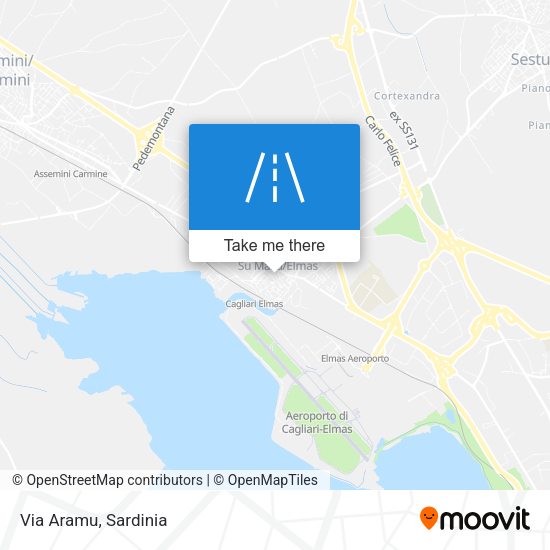 Via Aramu map