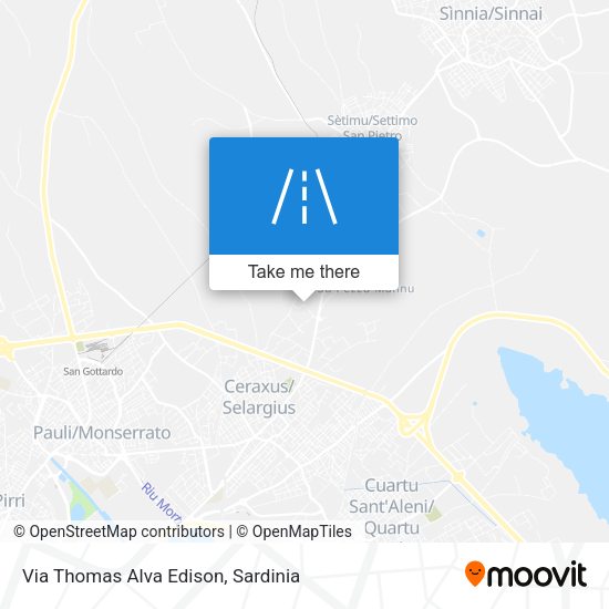 Via Thomas Alva Edison map
