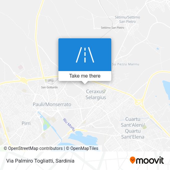 Via Palmiro Togliatti map