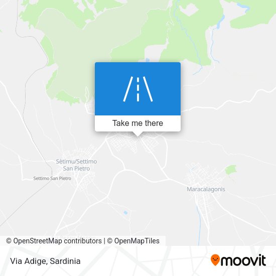 Via Adige map