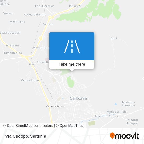 Via Osoppo map