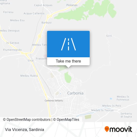 Via Vicenza map