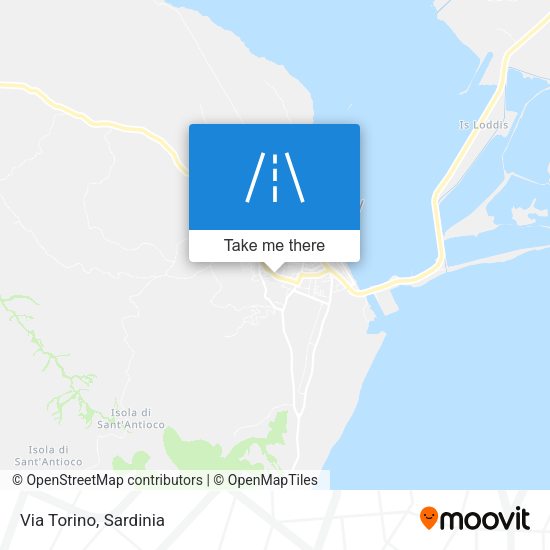 Via Torino map
