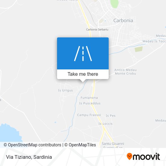 Via Tiziano map