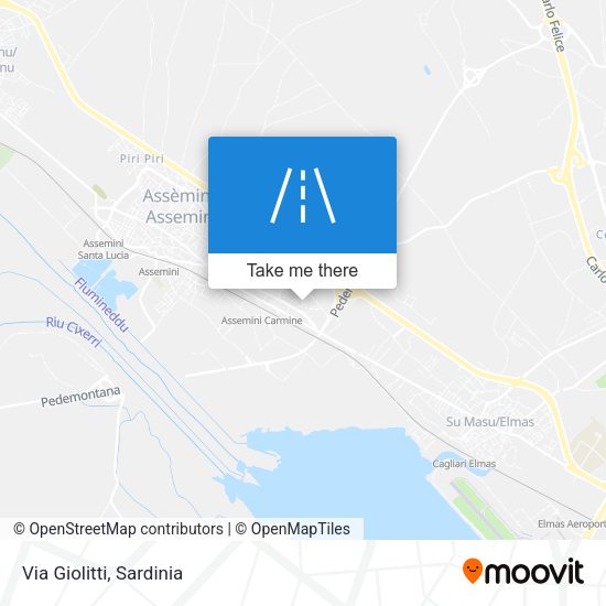 Via Giolitti map