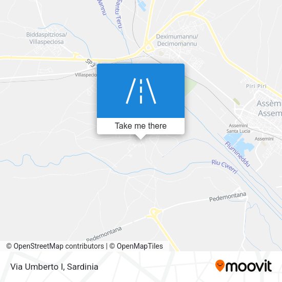 Via Umberto I map