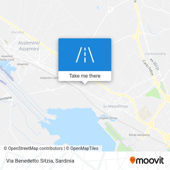 Via Benedetto Sitzia map