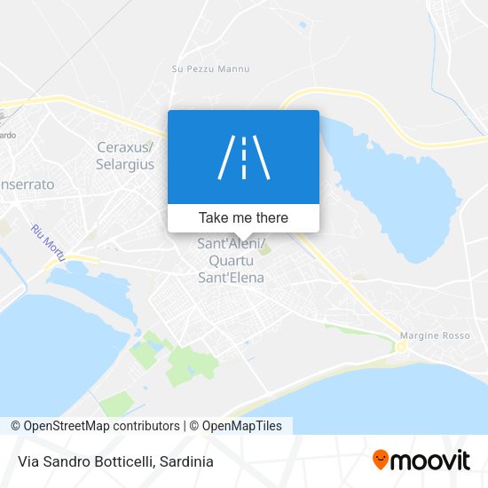 Via Sandro Botticelli map