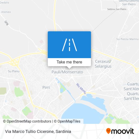 Via Marco Tullio Cicerone map