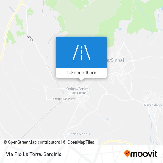 Via Pio La Torre map
