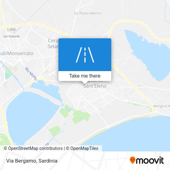 Via Bergamo map