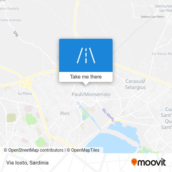 Via Iosto map