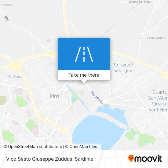 Vico Sesto Giuseppe Zuddas map