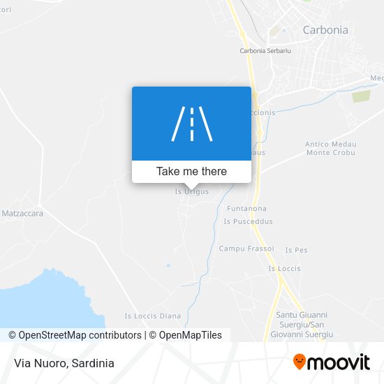 Via Nuoro map