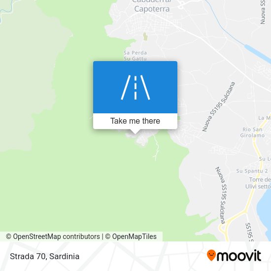 Strada 70 map