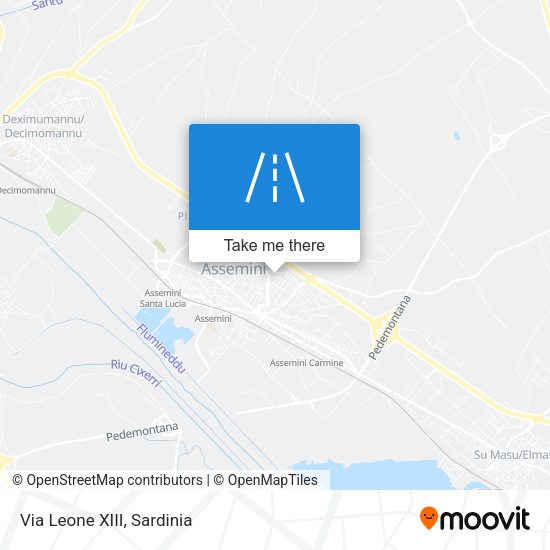 Via Leone XIII map